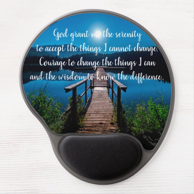 Serenity Prayer Gel Mouse Pad (Front)
