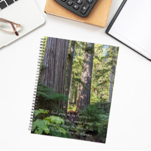 Serenity Prayer Green Forest Planner