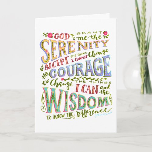 Serenity Prayer Greeting Card