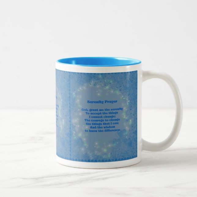 Serenity Prayer Hearts Inspirational Mug (Right)