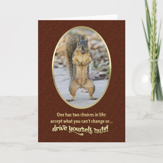Serenity Prayer in a Nutshell Card (Front)