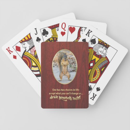 Serenity Prayer in a Nutshell Playing Cards