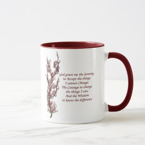 Serenity Prayer Inspirational Quote Mug