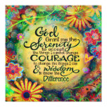 “Serenity Prayer” Inspirivity Poster “Serenity Prayer” Inspirivity Poster