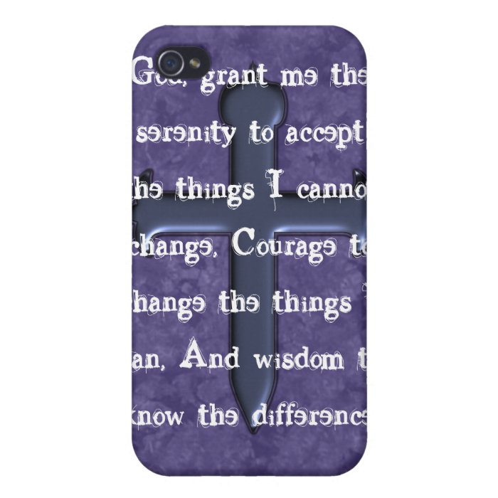 Serenity Prayer iPhone 4/4S Cover