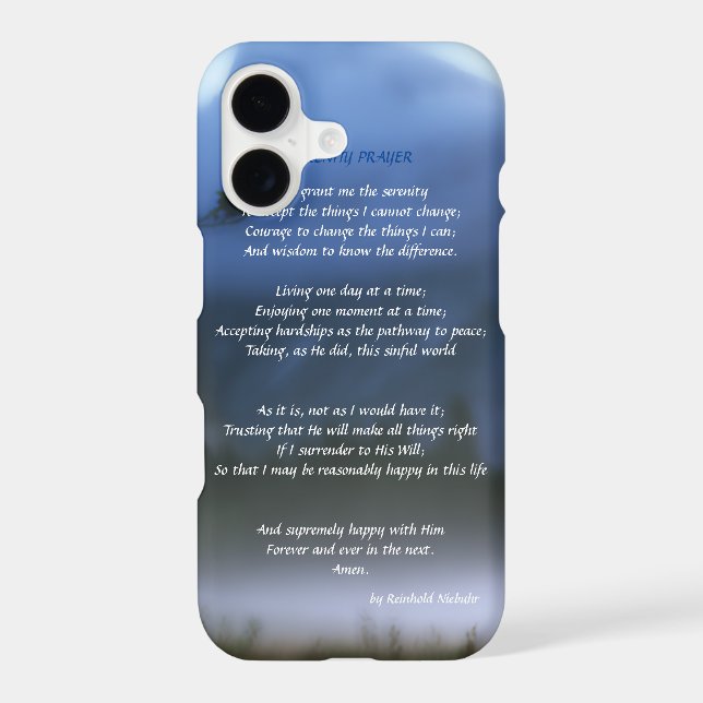 Serenity Prayer Iphone Case (Back)