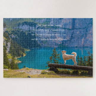 Serenity Prayer Jigsaw Puzzle for Dog Lovers