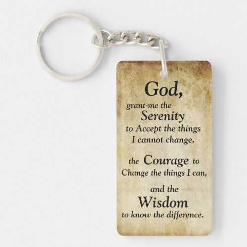 Serenity Prayer Keychain