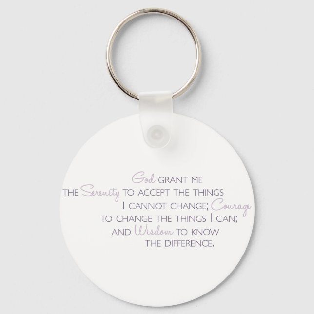 Serenity Prayer Keychain (Front)