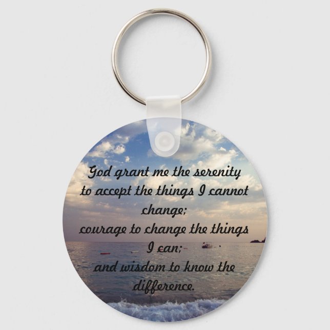 Serenity Prayer Keychain (Front)