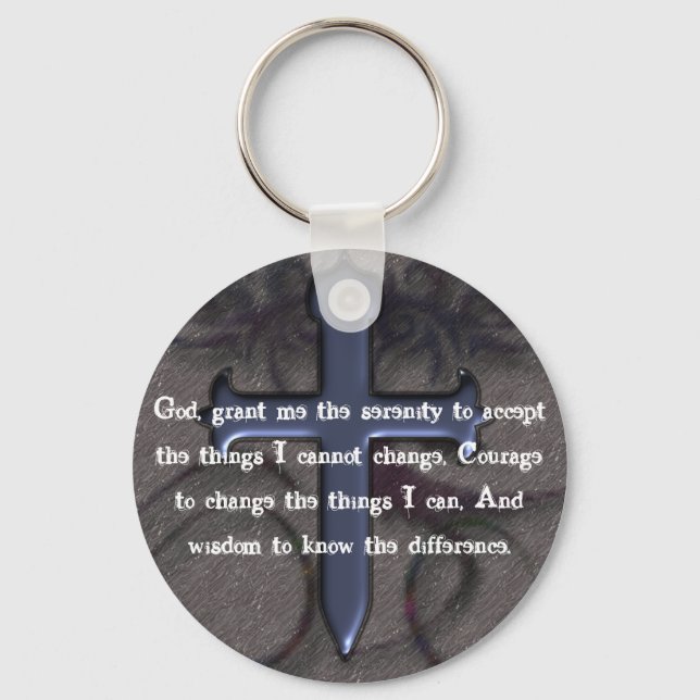 Serenity Prayer Keychain (Front)