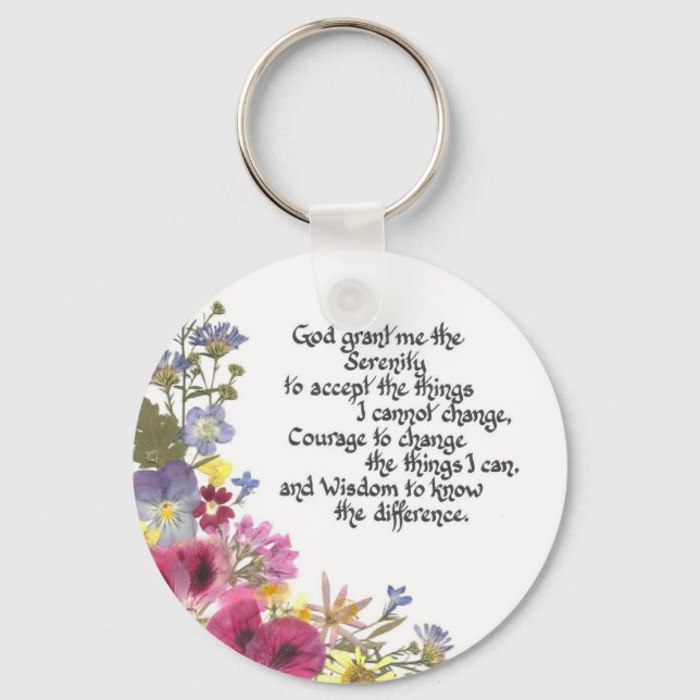 Serenity Prayer Keychain (Front)