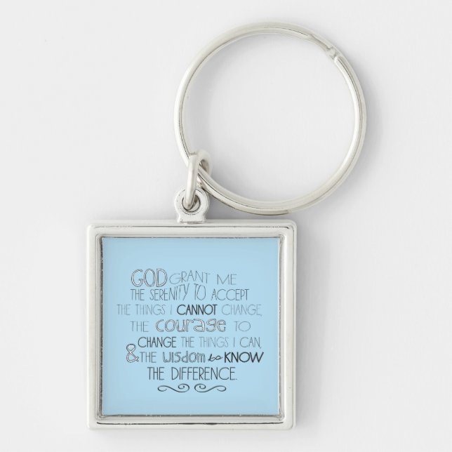 Serenity Prayer Keychain (Front)