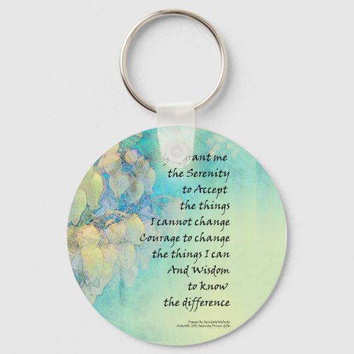 serenityprayerkeychains twelvesteps spiritual keychain