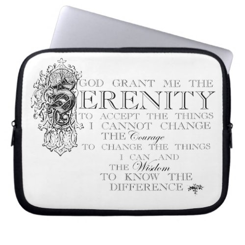 Serenity Prayer Laptop Sleeve