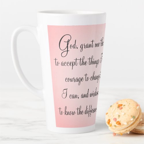 Serenity Prayer Latte Mug