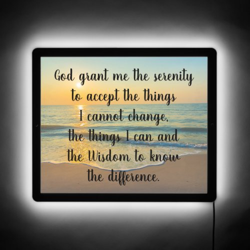 Serenity Prayer  LED Sign