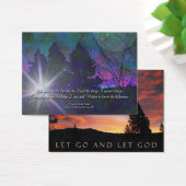 Serenity Prayer & Let Go and Let God Card (Desk)