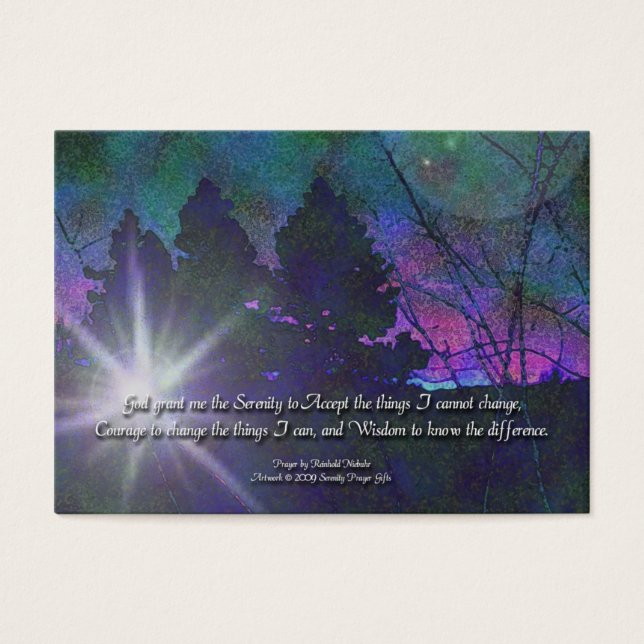 Serenity Prayer & Let Go and Let God Card (Front)