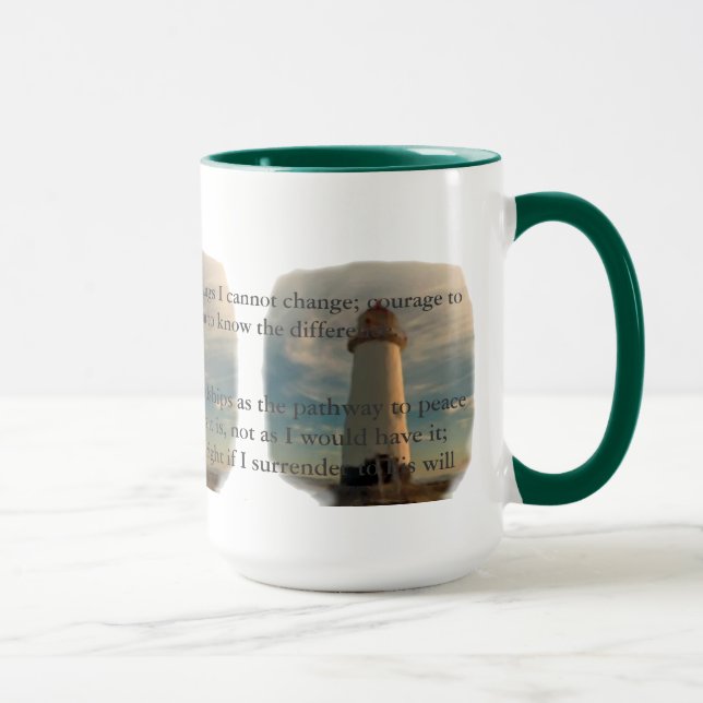Serenity Prayer Lighthouse Mug (Right)