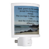 Serenity Prayer Lighthouse Nightlight (Right)
