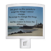 Serenity Prayer Lighthouse Nightlight (Front)