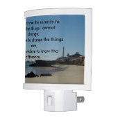 Serenity Prayer Lighthouse Nightlight (Left)