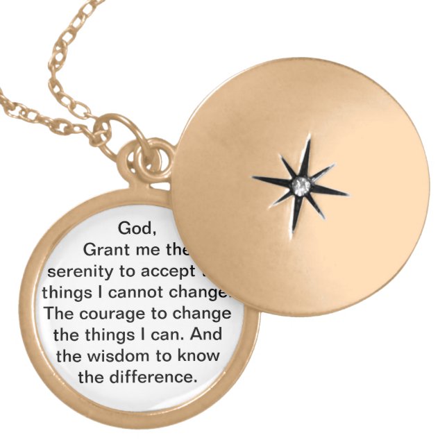Serenity Prayer Locket (Front)