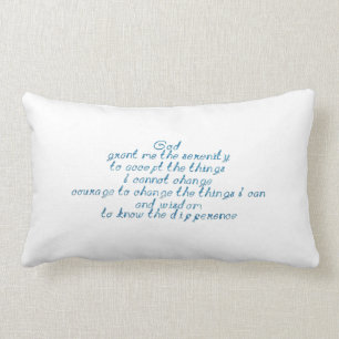 SERENITY PRAYER LUMBAR PILLOW