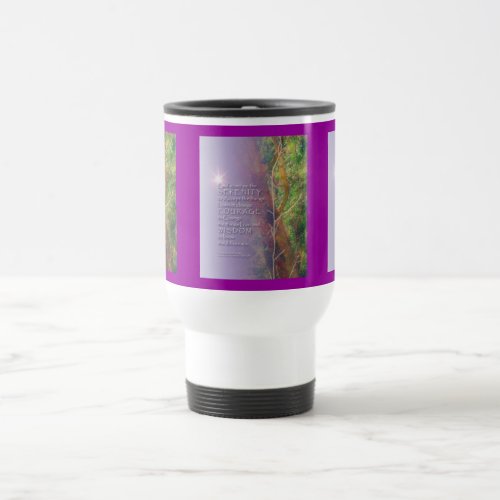 Serenity Prayer Madrone Travel Mug