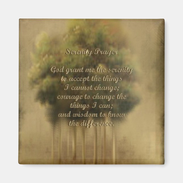 Serenity Prayer Magnet (Front)