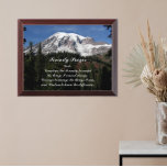 Serenity Prayer Mount Rainier Wall Plaque<br><div class="desc">Wood wall plaque that features a scenic photo image of majestic Mount Rainier along with the inspirational words of the Serenity Prayer. Select your plaque size. Makes a thoughtful gift for family and friends!</div>