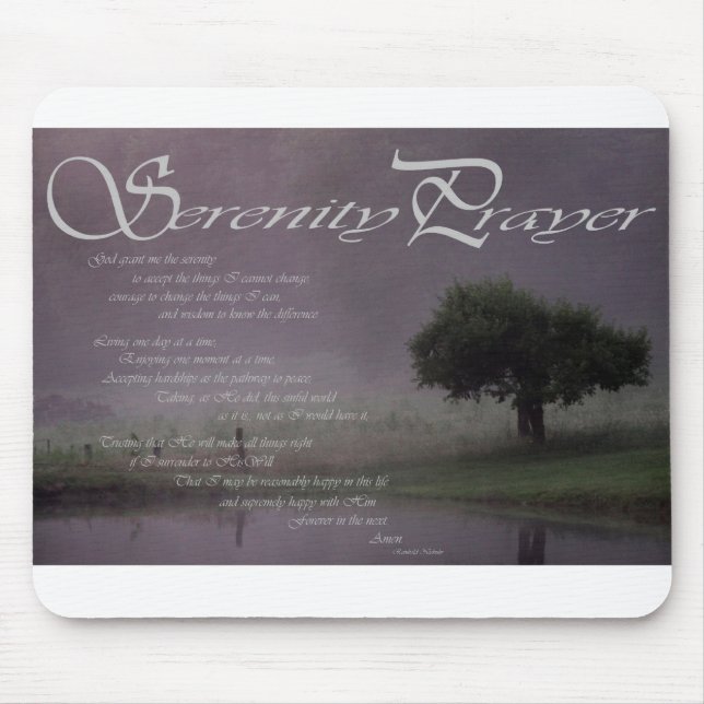 Serenity Prayer Mouse Pad (Front)