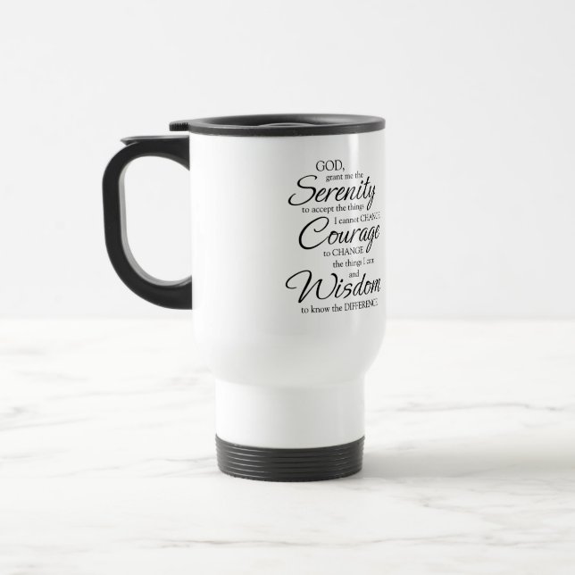 Serenity Prayer Mug (Left)
