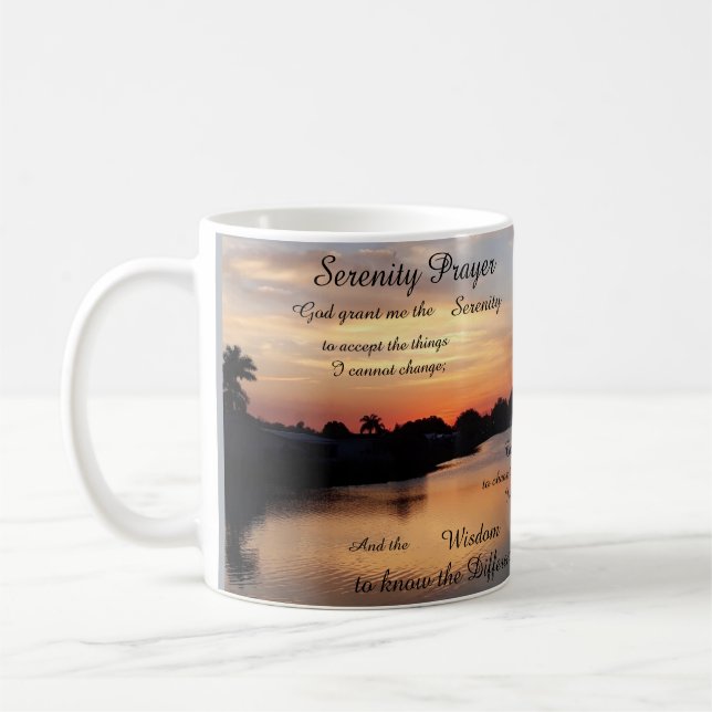 SERENITY PRAYER MUG (Left)