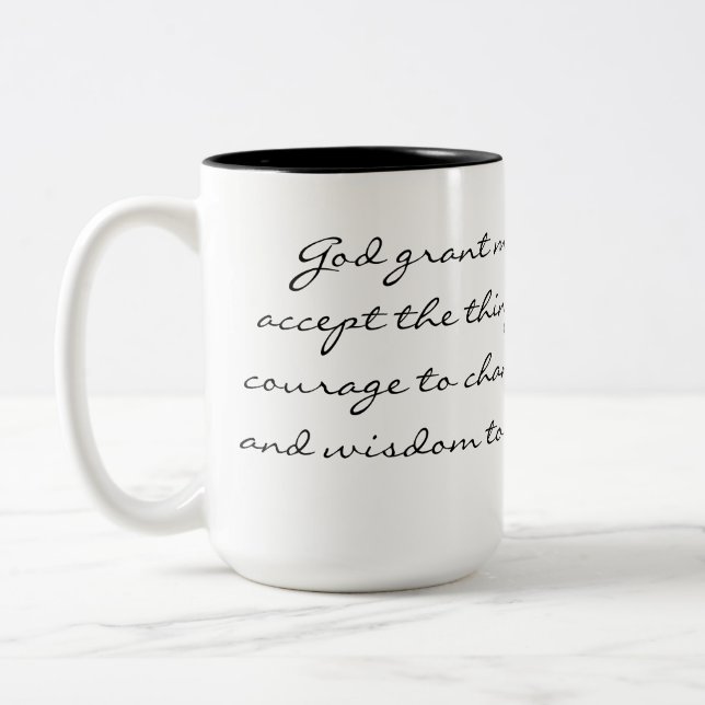 Serenity Prayer Mug (Left)