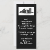 SERENITY PRAYER:OLD BARN:PENCIL ART:RACK CARD (Front)