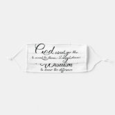 Serenity Prayer Starry Sky Face Mask Half Face Microfiber Neck Warmer