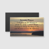 Serenity Prayer Orange Sunset Business Card (Front/Back)