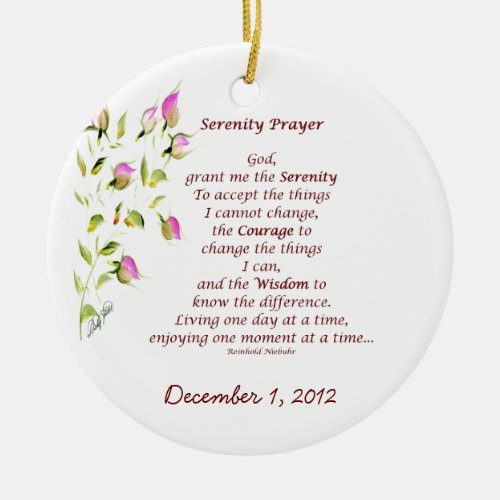 Serenity Prayer Ornament