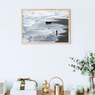 Serenity Prayer _ Peacefull Beach Scene Poster