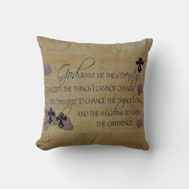 Serenity Prayer Pillows (Front)