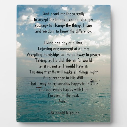 Serenity Prayer Plaque