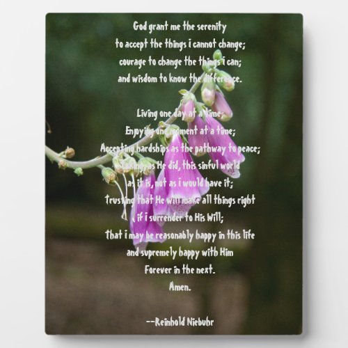 Serenity Prayer Plaque