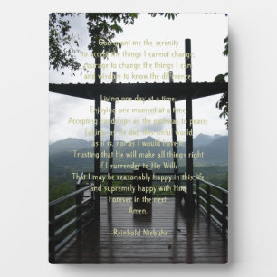 Serenity Prayer Plaque
