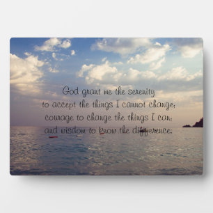 Serenity Prayer Plaque