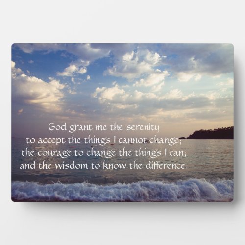 Serenity Prayer Plaque
