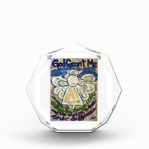 Serenity Prayer Poem Guardian Angel Paperweight Acrylic Award