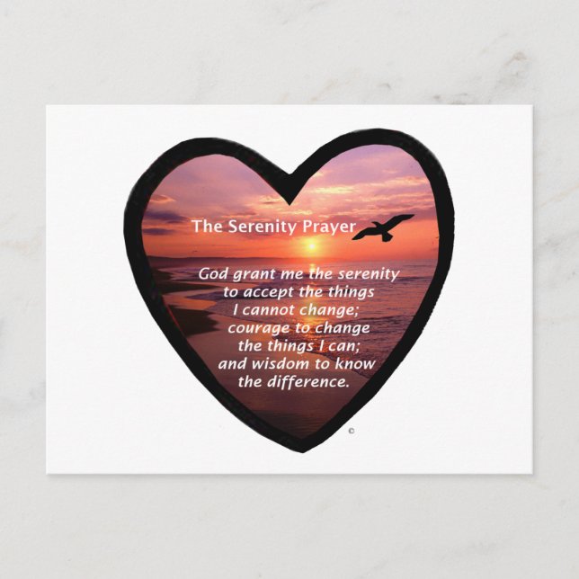 Serenity Prayer Postcard (Front)