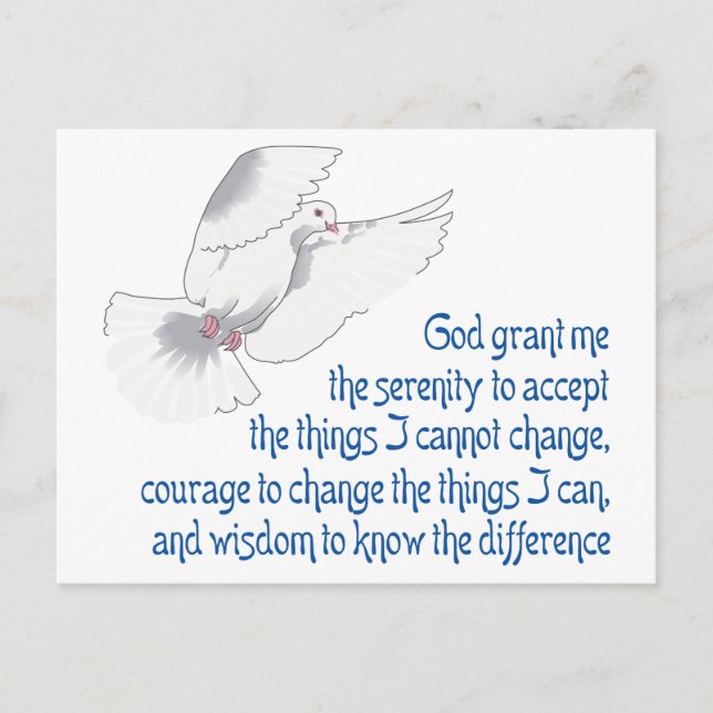 Serenity Prayer Postcard (Front)